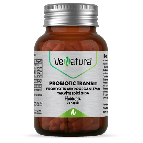 VeNatura Probiotic Transit Probiyotik Mikroorganizma 30 Kapsül ürün görseli