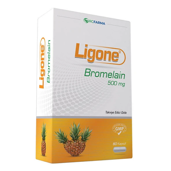 Ligone Bromelain 500mg 60 Kapsül ürün görseli