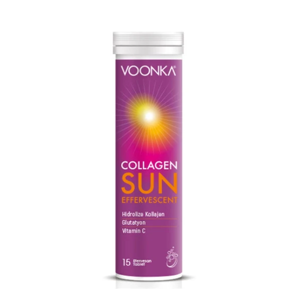 Voonka Collagen Sun Effervescent 15 Efervesan Tablet ürün görseli