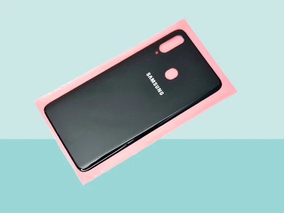 Tkgz - Samsung Galaxy A20S A207 Arka Kapak Batarya Kapağı - SİYAH ürün görseli 1