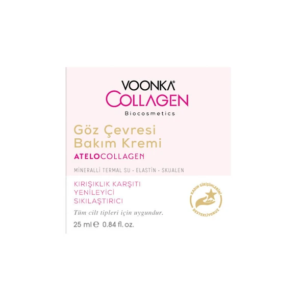 Voonka Biocosmetics AteloCollagen Göz Çevresi Bakım Kremi 25 ml ürün görseli