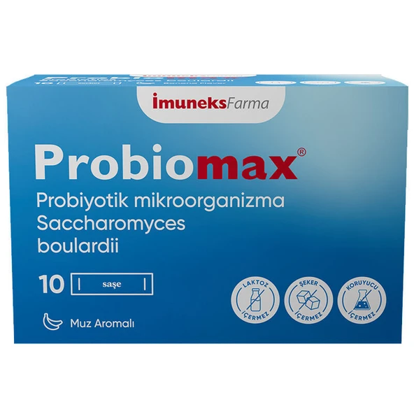 İmuneks Farma Probiomax Takviye Edici Gıda 10 Saşe ürün görseli