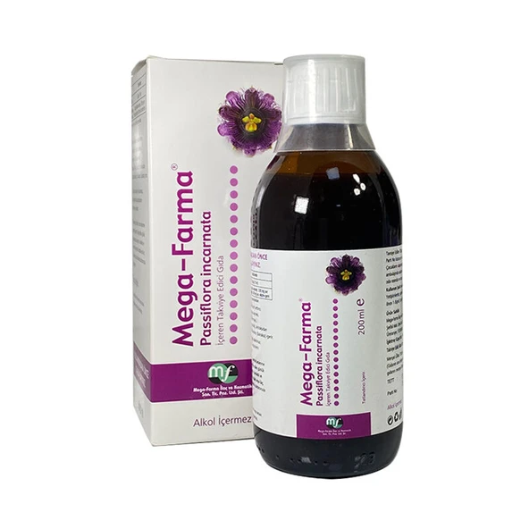 Mega-Farma Passiflora Incarnata Takviye Edici Gıda 200 ml - 1
