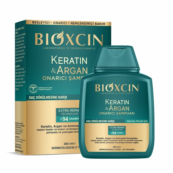 Bioxcin Keratin ve Argan Onarıcı Şampuan 300 ml ürün görseli