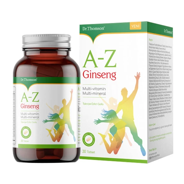 Dr. Thomson A-Z Ginseng Takviye Edici Gıda 30 Tablet ürün görseli