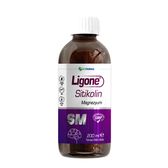 Ligone Sitikolin Magnezyum Sıvı Takviye Edici Gıda 200 ml ürün görseli