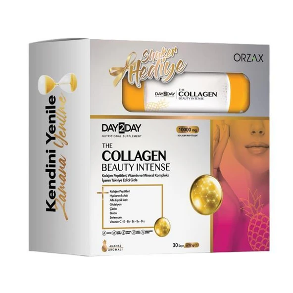 Day2day The Collagen Beauty Ananas Aromalı 30 Saşe Shaker Hediyeli ürün görseli