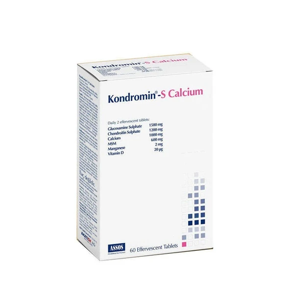 Kondromin-S Kalsiyum Efervesan Tablet 60 Tablet ürün görseli