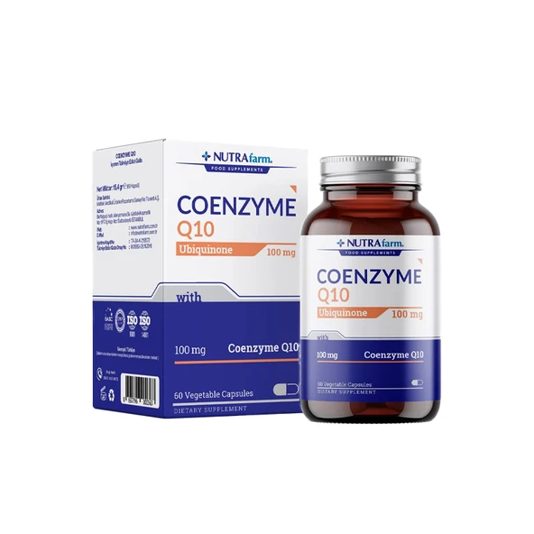 Dermoskin Nutrafarm Coenzyme Q10 100mg 60 Bitkisel Kapsül ürün görseli