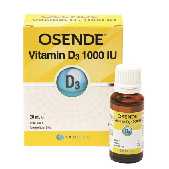 Osende Vitamin D3 Damla 1000 IU 20 ml ürün görseli