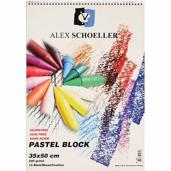 Alex Schoeller Pastel Fon Blok 220gr 35x50cm / ALX.851 ürün görseli
