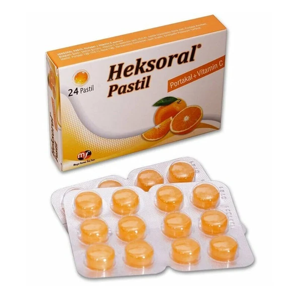 Heksoral Pastil Portakal+ Vitamin C 24 Adet ürün görseli