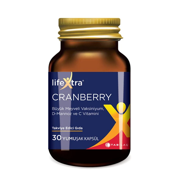 LifeXtra Cranberry 30 Yumuşak Kapsül ürün görseli