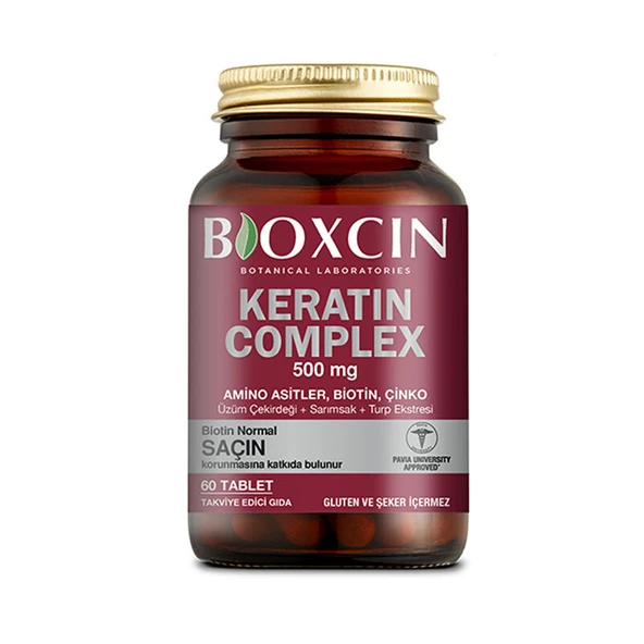 Bioxcin Forte Keratin Complex Tablet Takviye Edici Gıda 60 Tablet ürün görseli