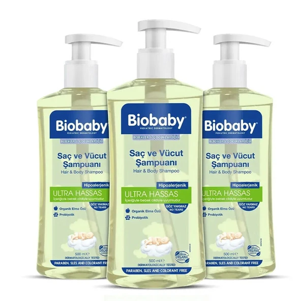Biobaby Bebek Şampuanı (Saç ve Vücut) 3 AL 2 ÖDE - 1