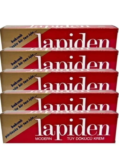 Lapiden Klasik Kırmızı Tüy Dökücü Krem 40 gr 5 Adet