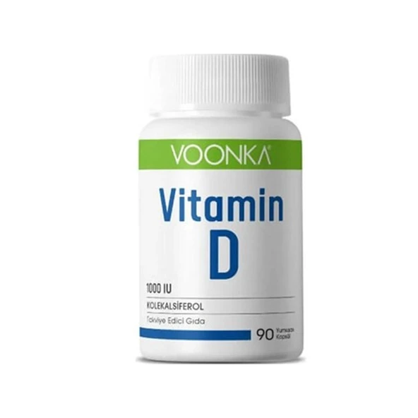Voonka Vitamin D İçeren Takviye Edici Gıda 90 Kapsül ürün görseli