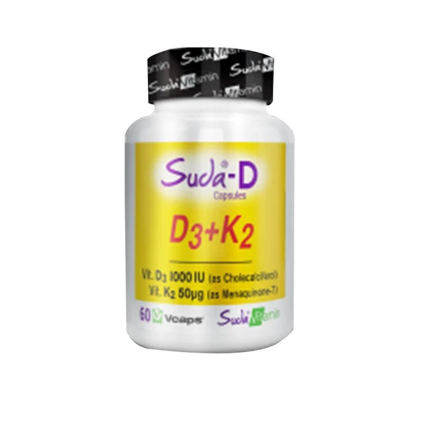 Suda Vitamin Suda-D D3+K2 Takviye Edici Gıda 60 Kapsül ürün görseli
