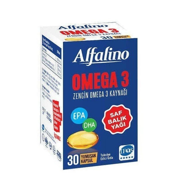 Alfalino Omega 3 Balık Yağı 30 Kapsül ürün görseli