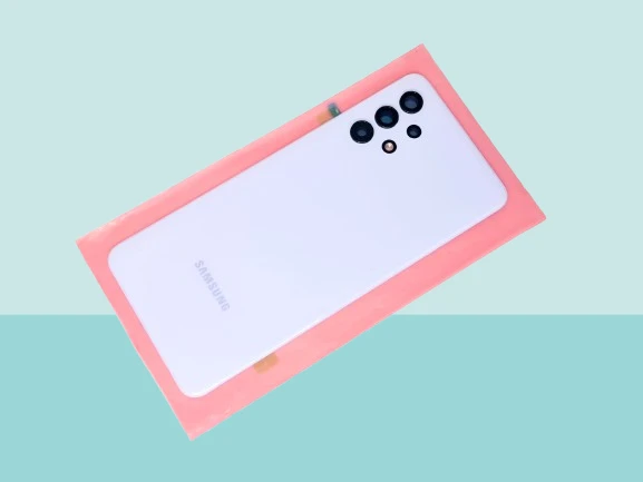 Tkgz - Samsung Galaxy A32 A325 Arka Kapak Batarya Kapağı (Cam Full Lensli) - MAVİ ürün görseli 1