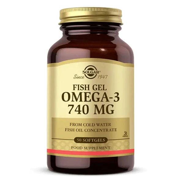 Solgar Omega-3 740 Mg Fish Gel 50 Yumuşak Jelatinli Kapsül ürün görseli