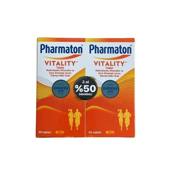Pharmaton Vitality 30 Tablet Avantajlı 2'li Paket ürün görseli