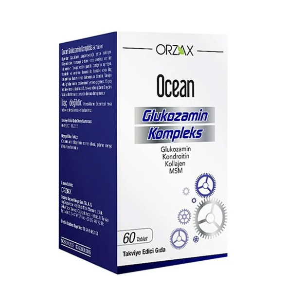 Orzax Ocean Glukozamin Komplex Takviye Edici Gıda 60 Tablet ürün görseli