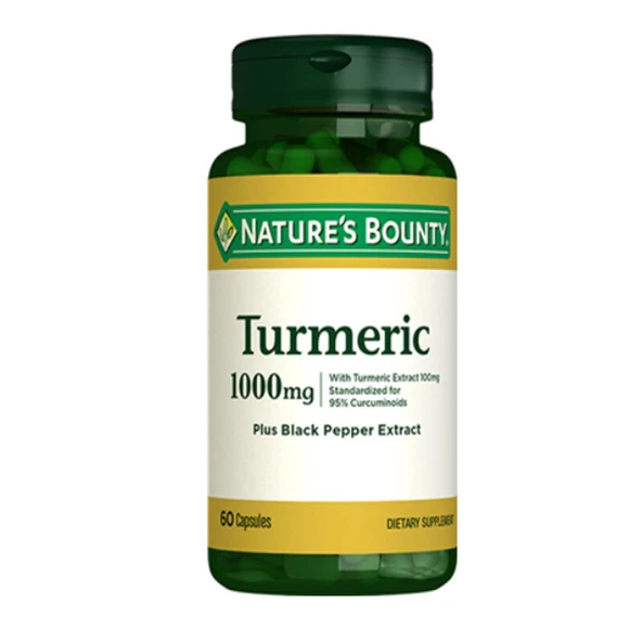 Natures Bounty Turmeric 1000 mg Plus Black Pepper Takviye Edici Gıda 60 Kapsül ürün görseli