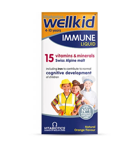 Vitabiotics Wellkid Immune Liquid Sıvı Takviye 150 ml | 4-10 Yaş ürün görseli