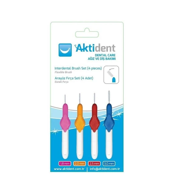 Aktident Arayüz Fırçaları Karma SETİ 4 Adet ürün görseli