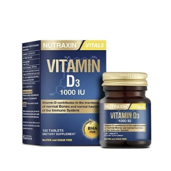 Nutraxin Vitamin D3 120 Tablet ürün görseli