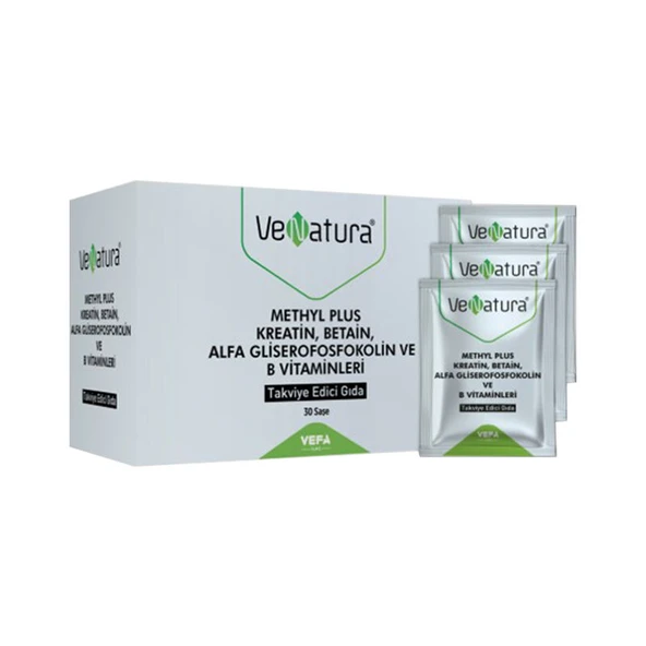 Venatura Methyl Plus Kreatin-Betain-Alfa Gliserofosfokolin ve B Vitaminleri 30 Saşe ürün görseli