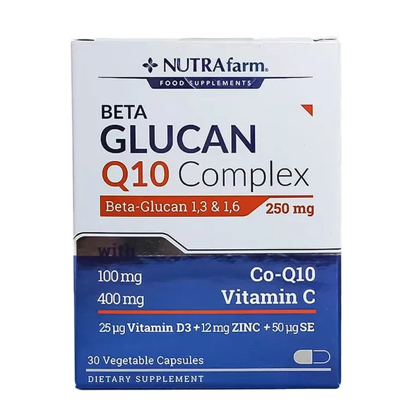 Nutrafarm Beta Glucan Q10 Complex 30 Kapsül ürün görseli