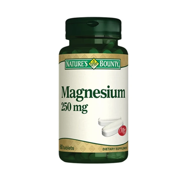 Natures Bounty Magnesium 250 mg Takviye Edici Gıda 60 Tablet ürün görseli