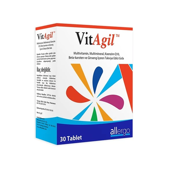 VitAgil Multivitamin Multimineral 30 Tablet ürün görseli
