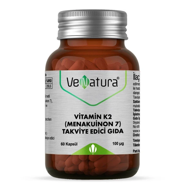 VeNatura Vitamin K2 (Menakuinon 7) Takviye Edici Gıda 60 Kapsül ürün görseli