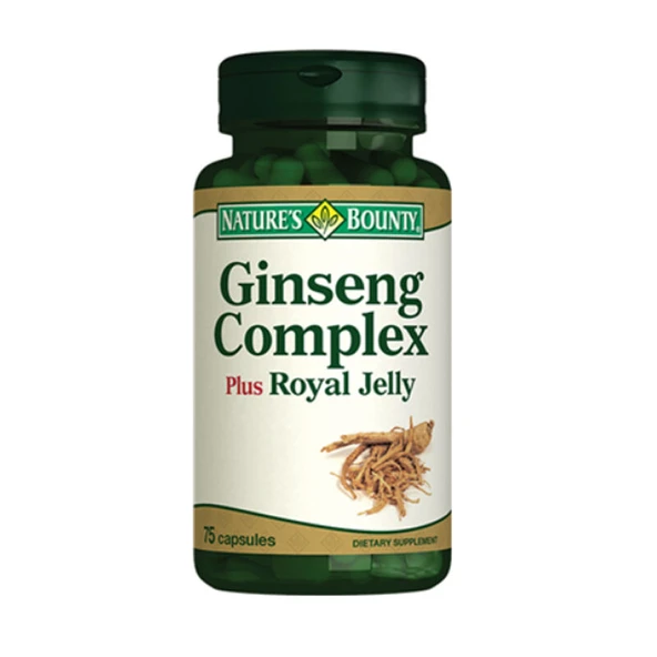 Natures Bounty Ginseng Complex Plus Royal Jelly Takviye Edici Gıda 75 Kapsül ürün görseli