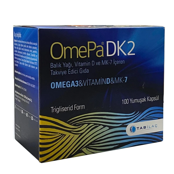 Omepa DK2 Omega 3 - Vitamin D - Menaq7 100 Yumuşak Kapsül ürün görseli