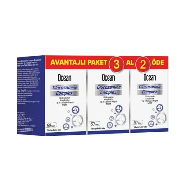 Orzax Ocean Glukozamin Kompleks Avantajlı Paket 3 AL 2 ÖDE ürün görseli