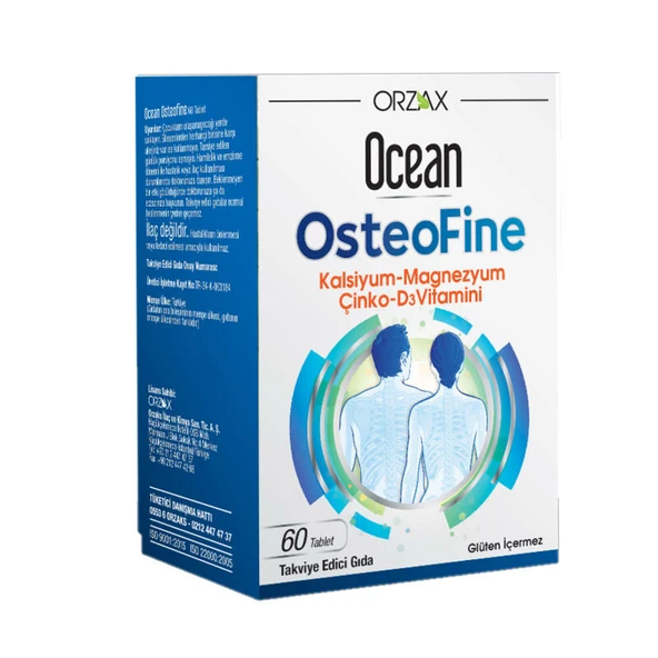 Orzax Ocean OsteoFine Takviye Edici Gıda 60 Tablet ürün görseli
