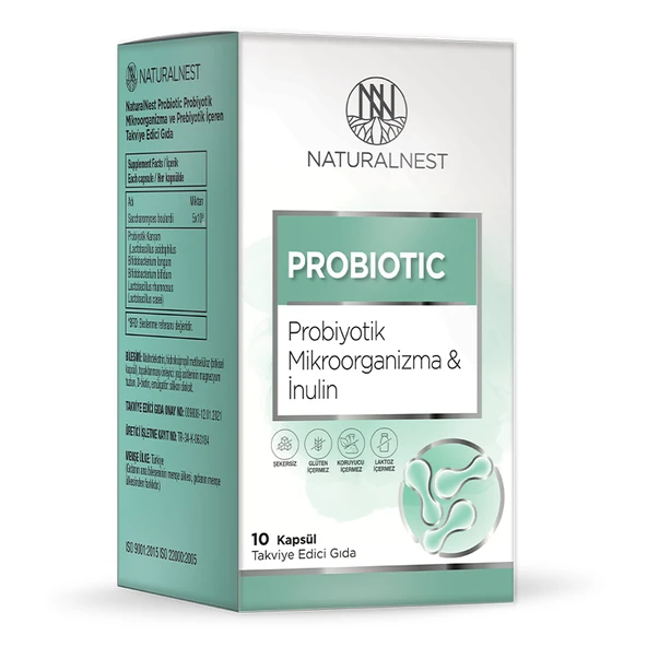 Naturalnest Probiotic Takviye Edici Gıda 10 Kapsül ürün görseli