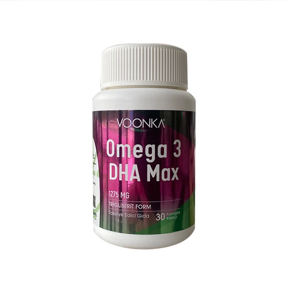 Voonka Omega 3 DHA Max Takviye Edici Gıda 30 Yumuşak Kapsül ürün görseli