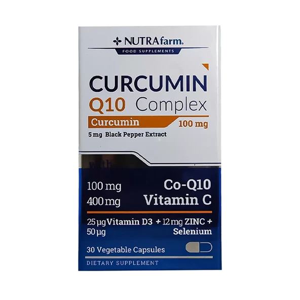 Nutrafarm Curcumin Q10 Complex Takviye Edici Gıda 30 Kapsül ürün görseli