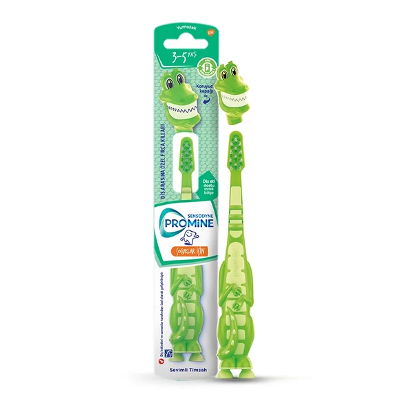 Sensodyne Promine Kids 3-5 Yaş Yumuşak Diş Fırçası - Sevimli Timsah ürün görseli