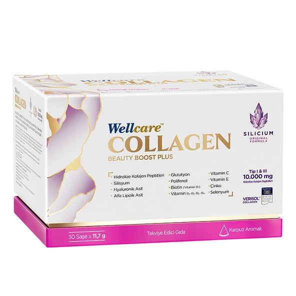 Wellcare Collagen Beauty Boost Plus 10.000 mg 30 Saşe Karpuz Aromalı ürün görseli