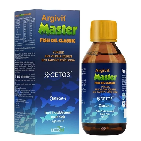 Argivit Master Fish Oil Classic 150 ML Şurup ürün görseli