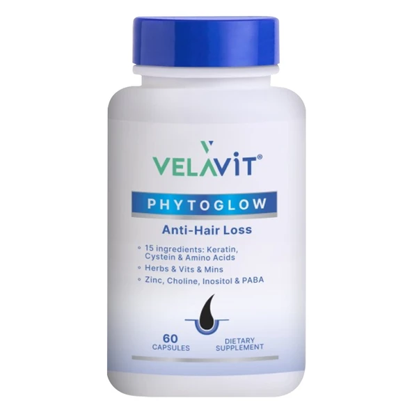Velavit Phytoglow Anti-Hair Loss 60 Kapsül ürün görseli