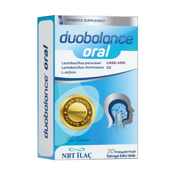 Nbt Life Duobalance Oral 30 Probiyotik Pastil İçeren Takviye Edici Gıda ürün görseli