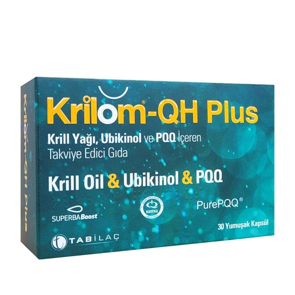 Tab İlaç Krilom-QH Plus Krill Yağı İçeren Takviye Edici Gıda 30 Kapsül ürün görseli