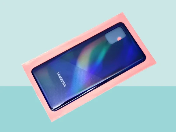 Tkgz - Samsung Galaxy A31 A315 Arka Kapak Batarya Kapağı - MAVİ ürün görseli 1